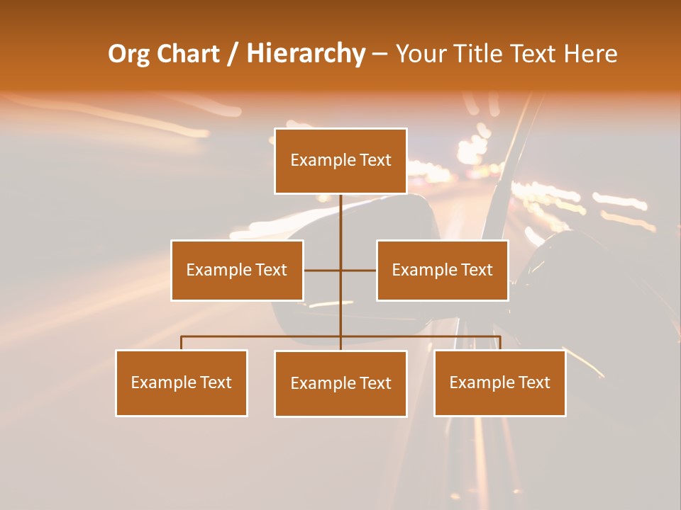 Accelerated Drive Downtown PowerPoint Template