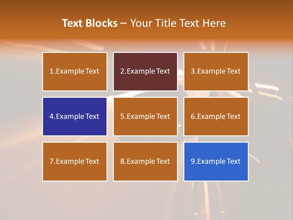 Accelerated Drive Downtown PowerPoint Template