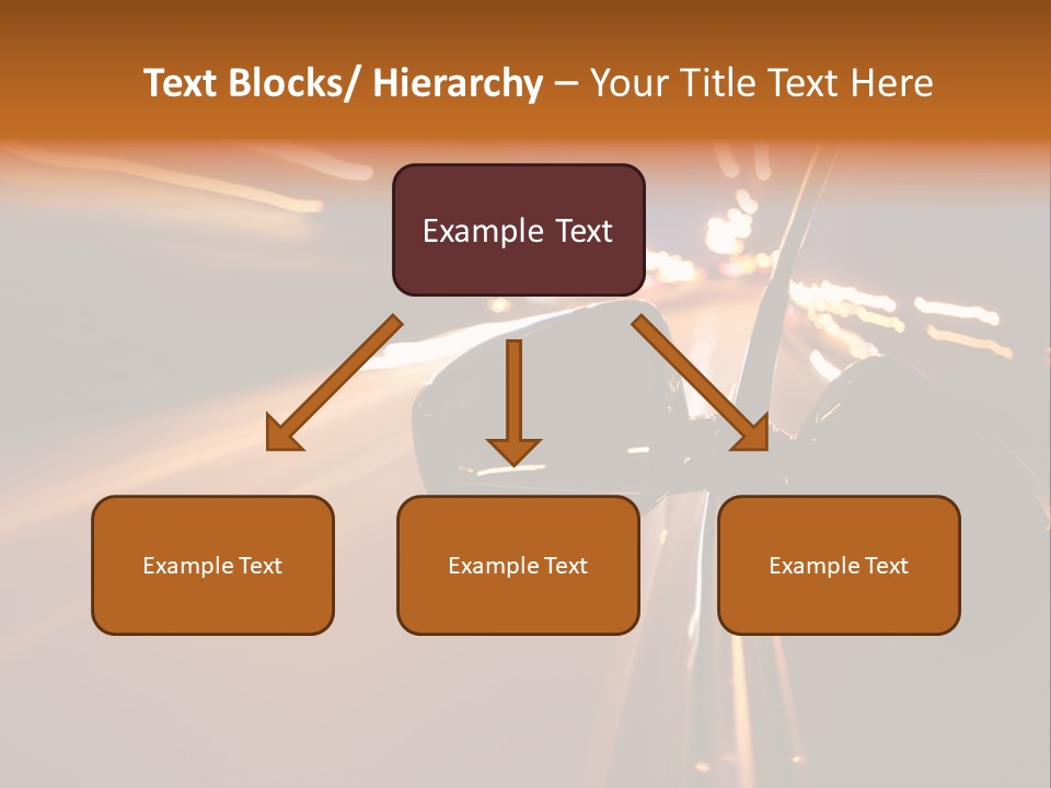 Accelerated Drive Downtown PowerPoint Template