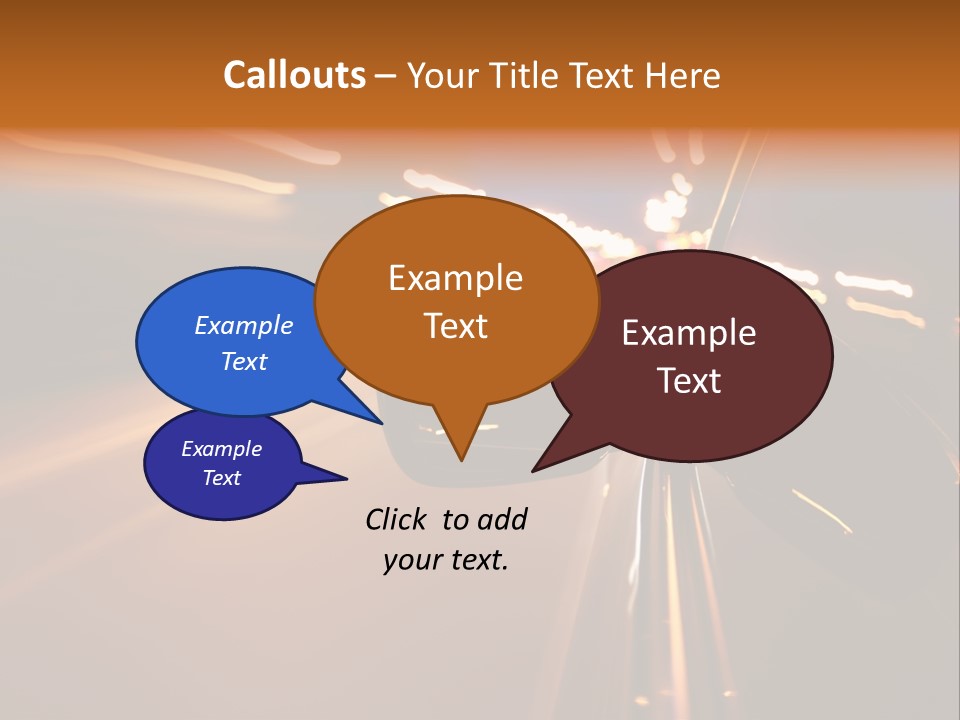 Accelerated Drive Downtown PowerPoint Template