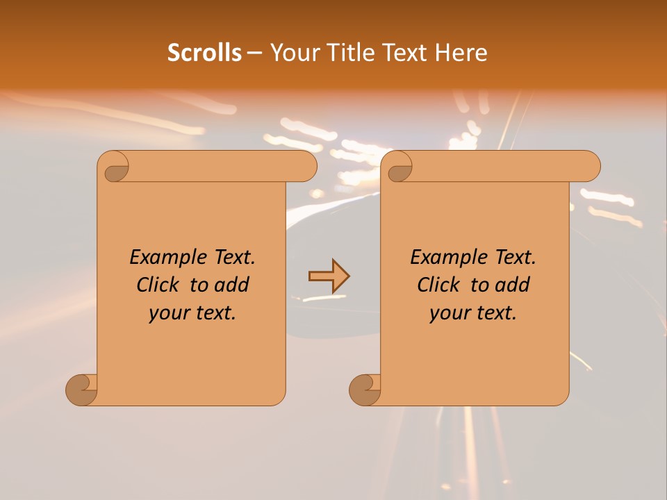 Accelerated Drive Downtown PowerPoint Template