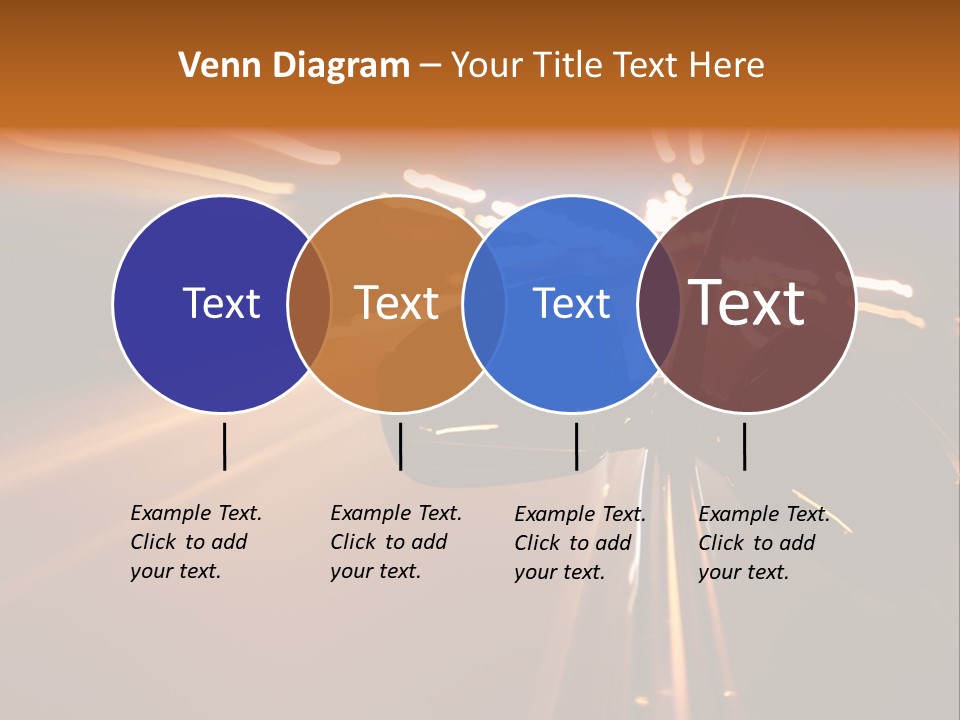 Accelerated Drive Downtown PowerPoint Template