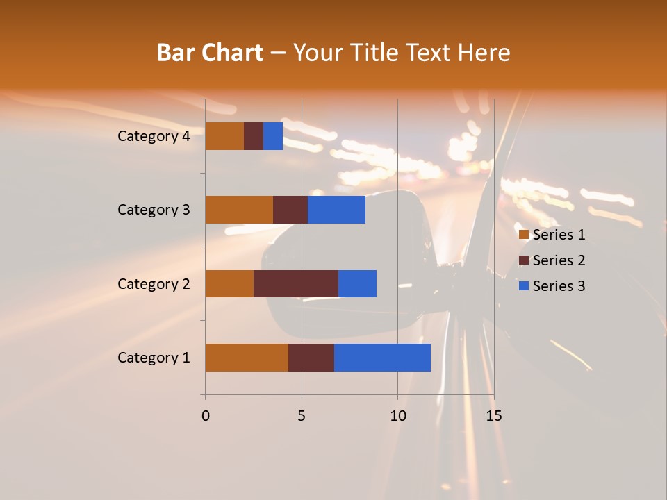 Accelerated Drive Downtown PowerPoint Template