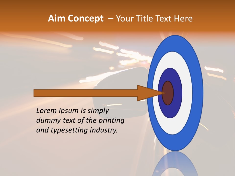 Accelerated Drive Downtown PowerPoint Template