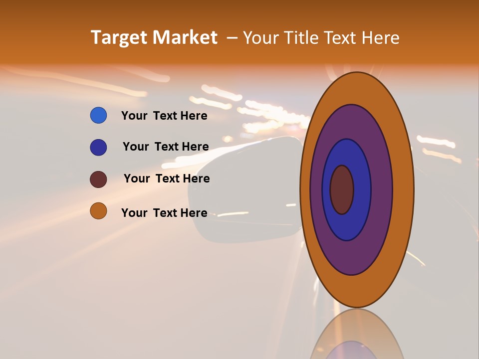 Accelerated Drive Downtown PowerPoint Template