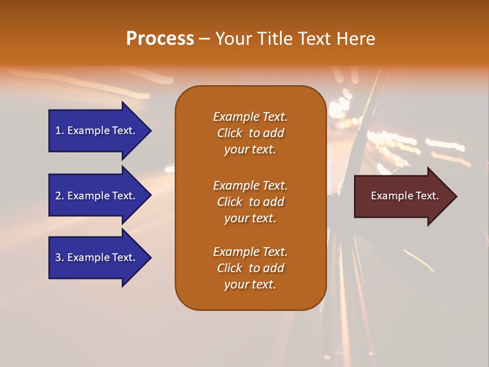 Accelerated Drive Downtown PowerPoint Template