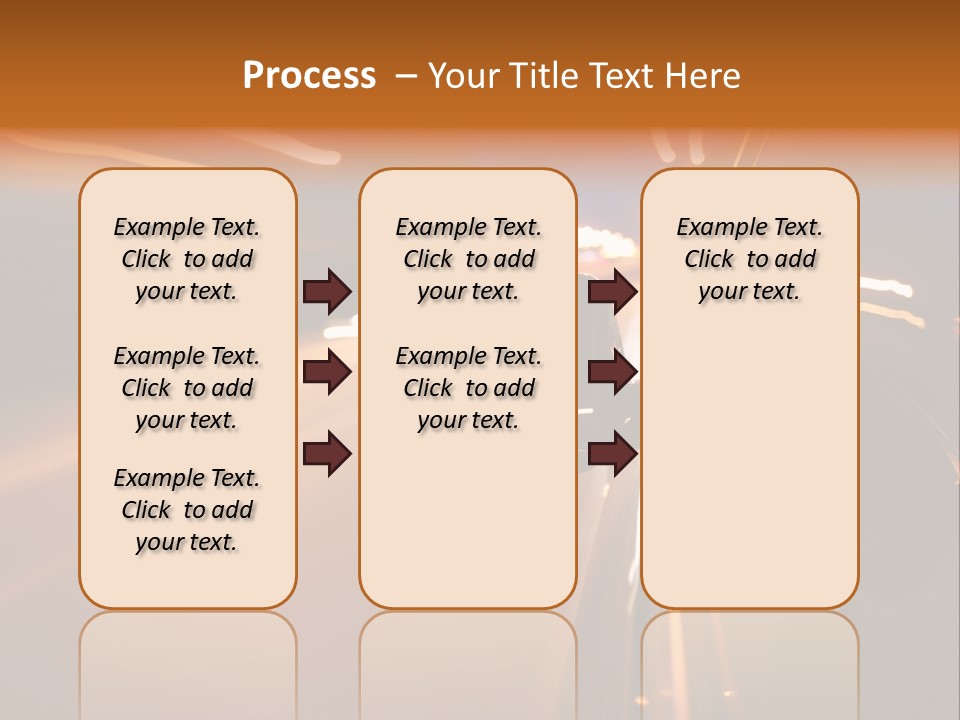Accelerated Drive Downtown PowerPoint Template