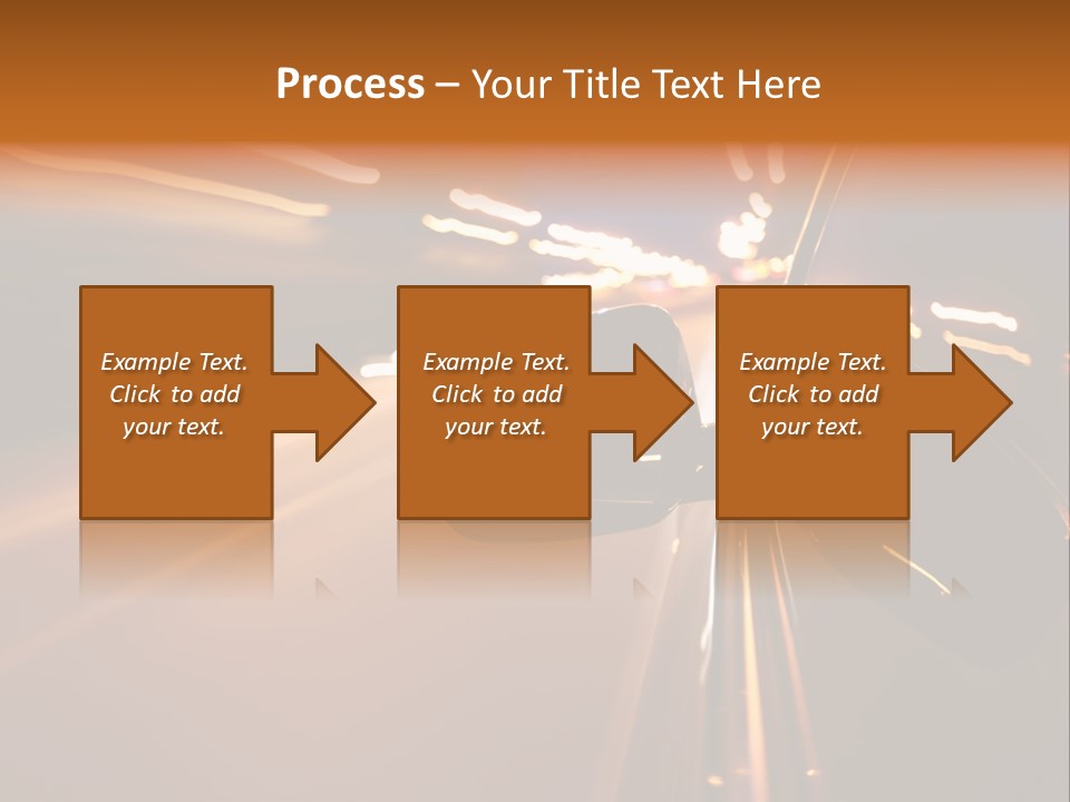Accelerated Drive Downtown PowerPoint Template