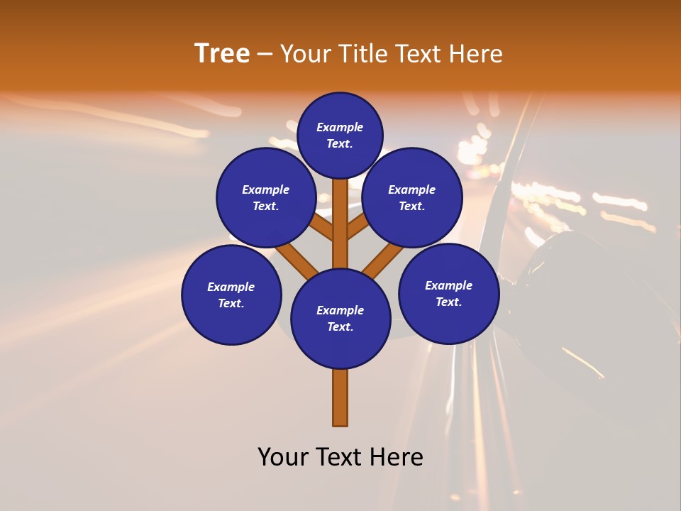 Accelerated Drive Downtown PowerPoint Template