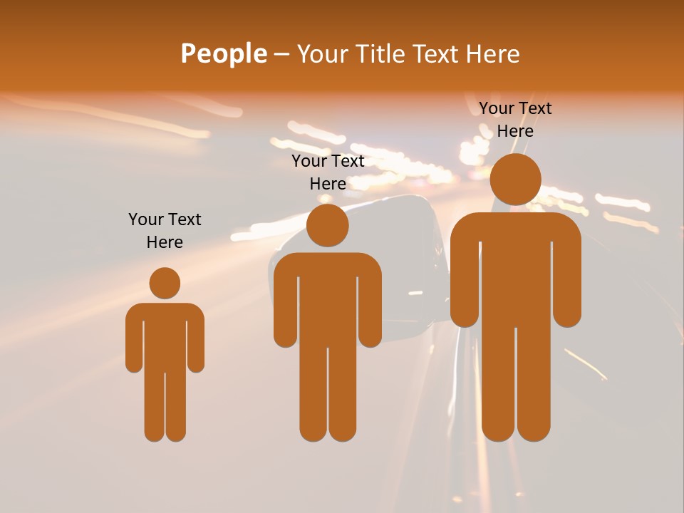 Accelerated Drive Downtown PowerPoint Template