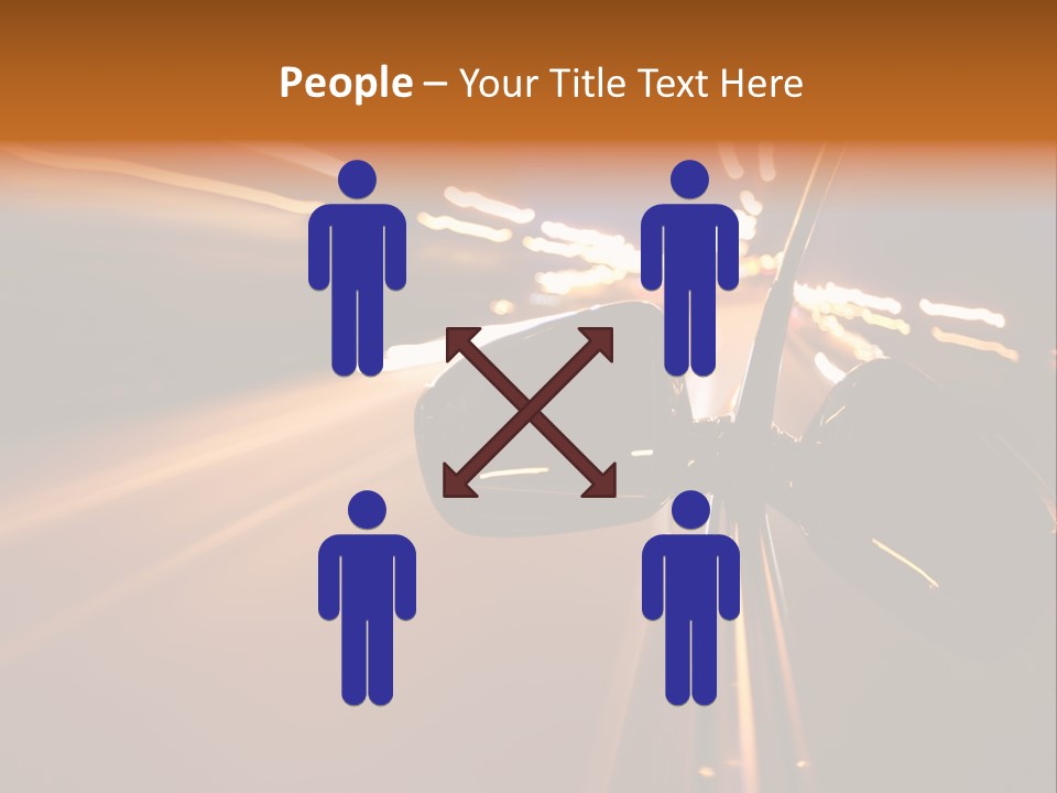 Accelerated Drive Downtown PowerPoint Template