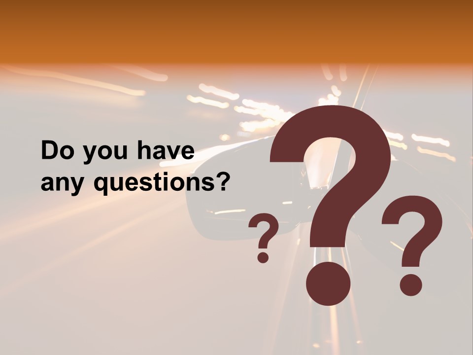 Accelerated Drive Downtown PowerPoint Template