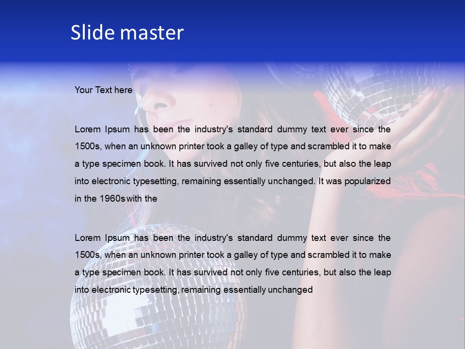 Portrait Women Young PowerPoint Template