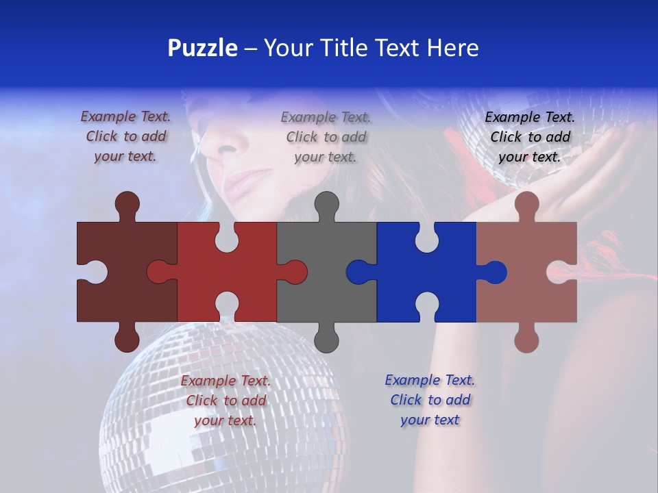 Portrait Women Young PowerPoint Template