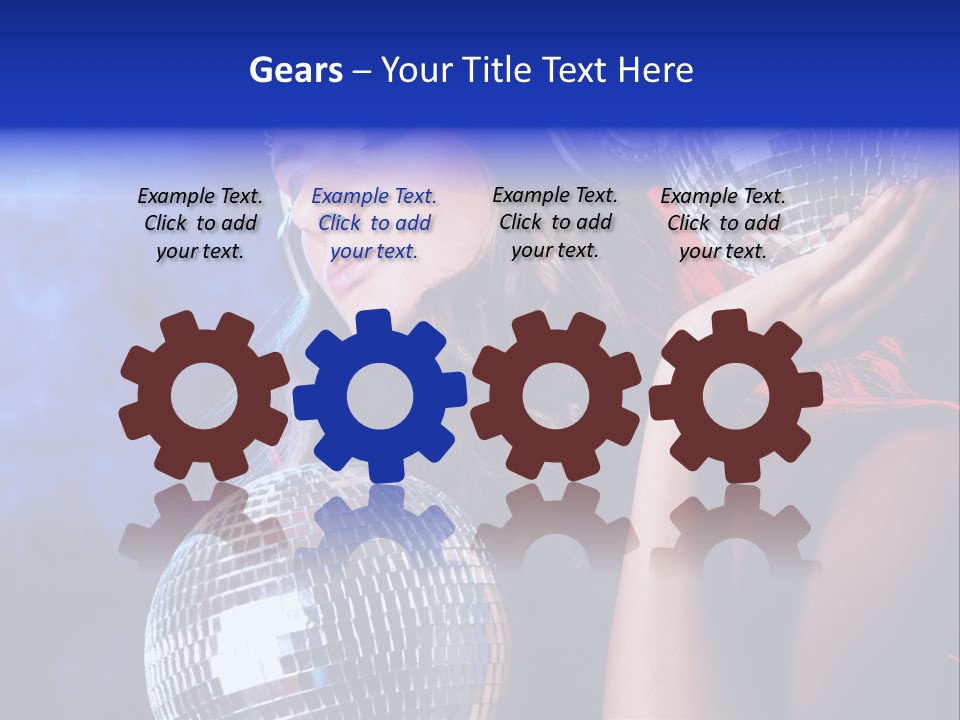 Portrait Women Young PowerPoint Template