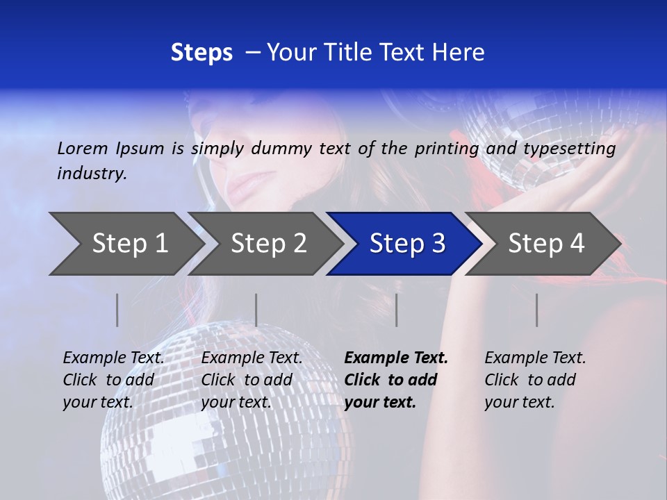Portrait Women Young PowerPoint Template