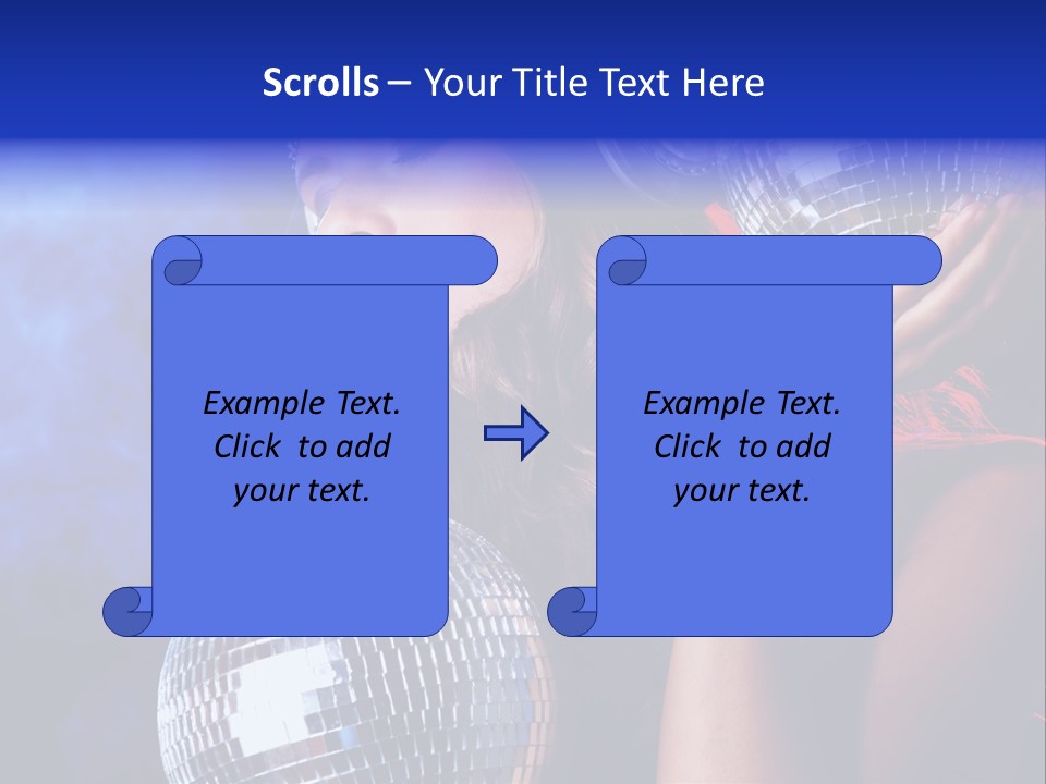 Portrait Women Young PowerPoint Template