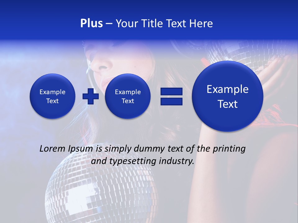 Portrait Women Young PowerPoint Template