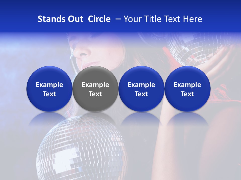 Portrait Women Young PowerPoint Template