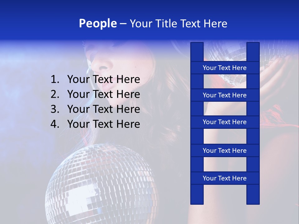 Portrait Women Young PowerPoint Template