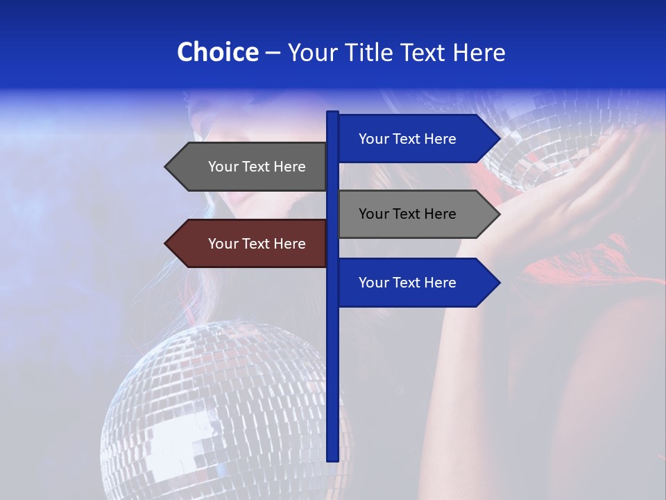 Portrait Women Young PowerPoint Template
