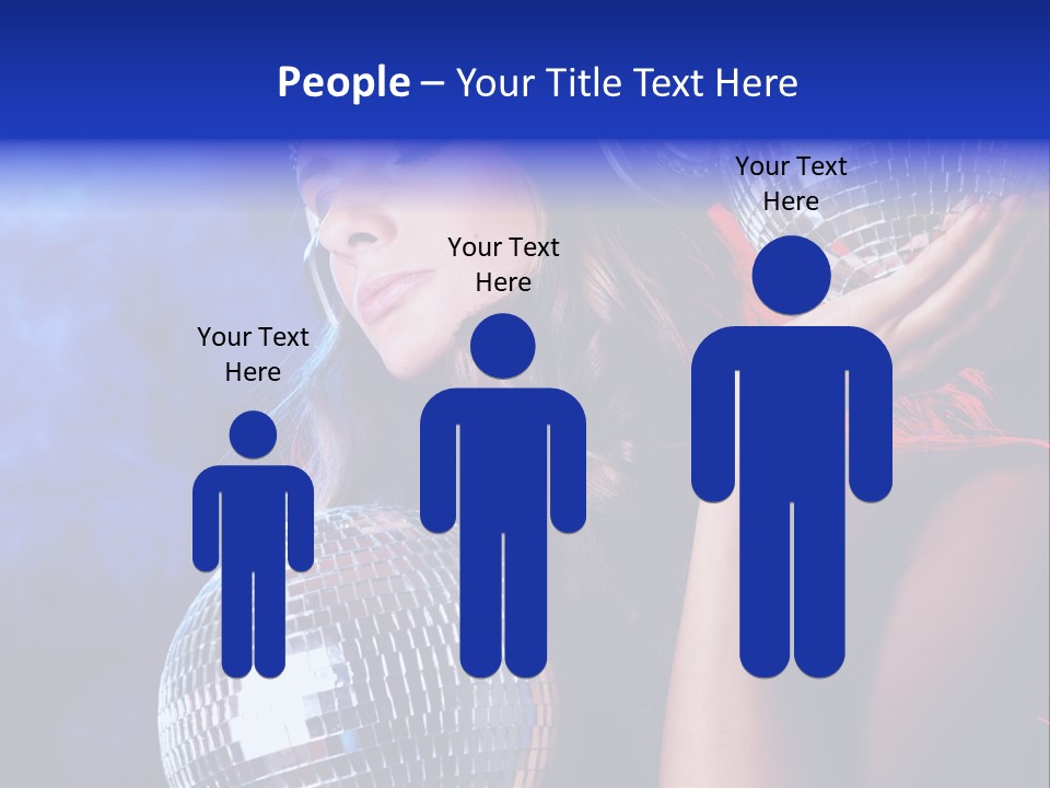 Portrait Women Young PowerPoint Template