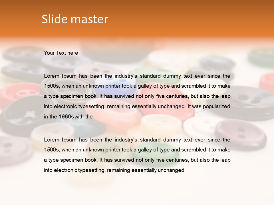 Wool Textile Dressmaking PowerPoint Template