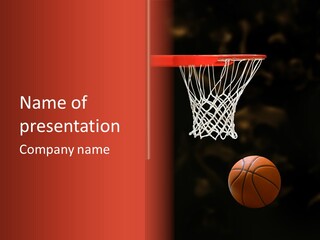 Ball Net Goal PowerPoint Template