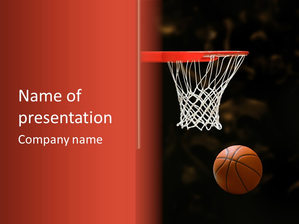 Ball Net Goal PowerPoint Template