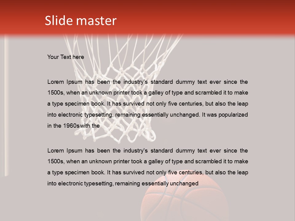 Ball Net Goal PowerPoint Template