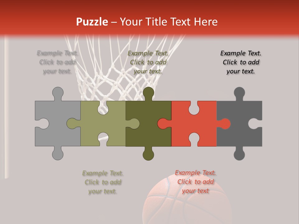 Ball Net Goal PowerPoint Template