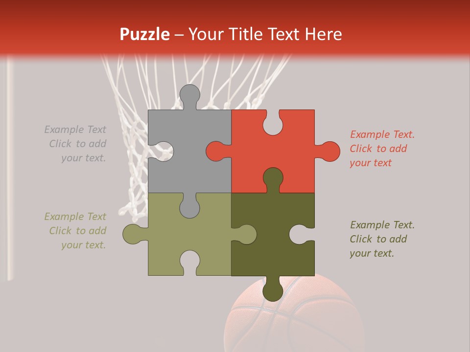 Ball Net Goal PowerPoint Template