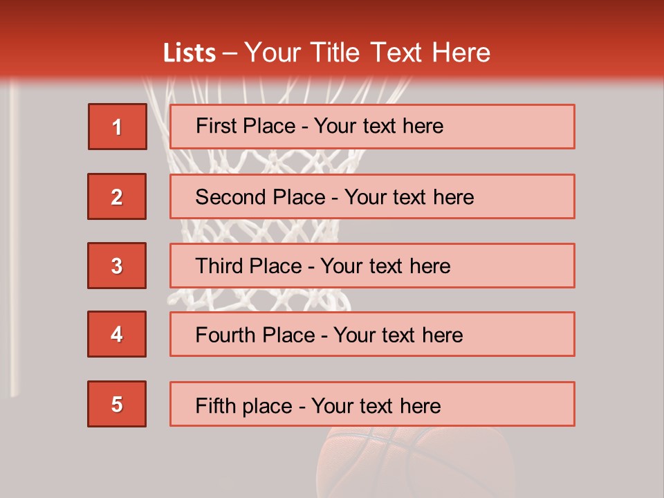 Ball Net Goal PowerPoint Template