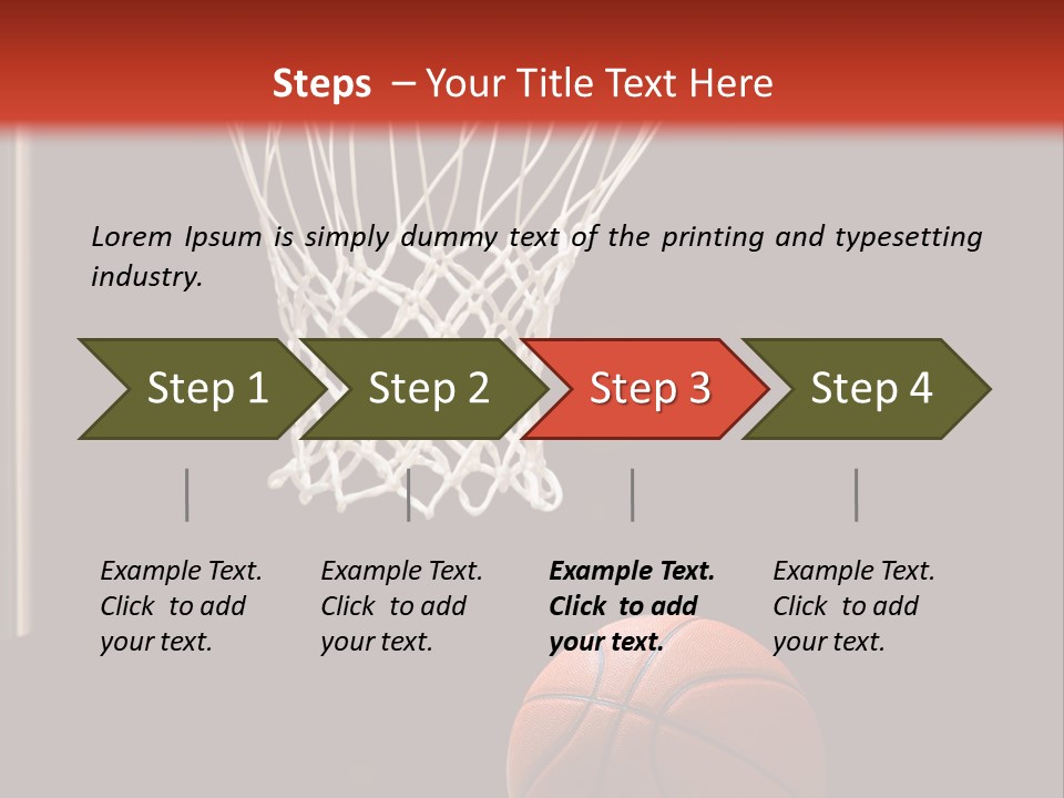 Ball Net Goal PowerPoint Template