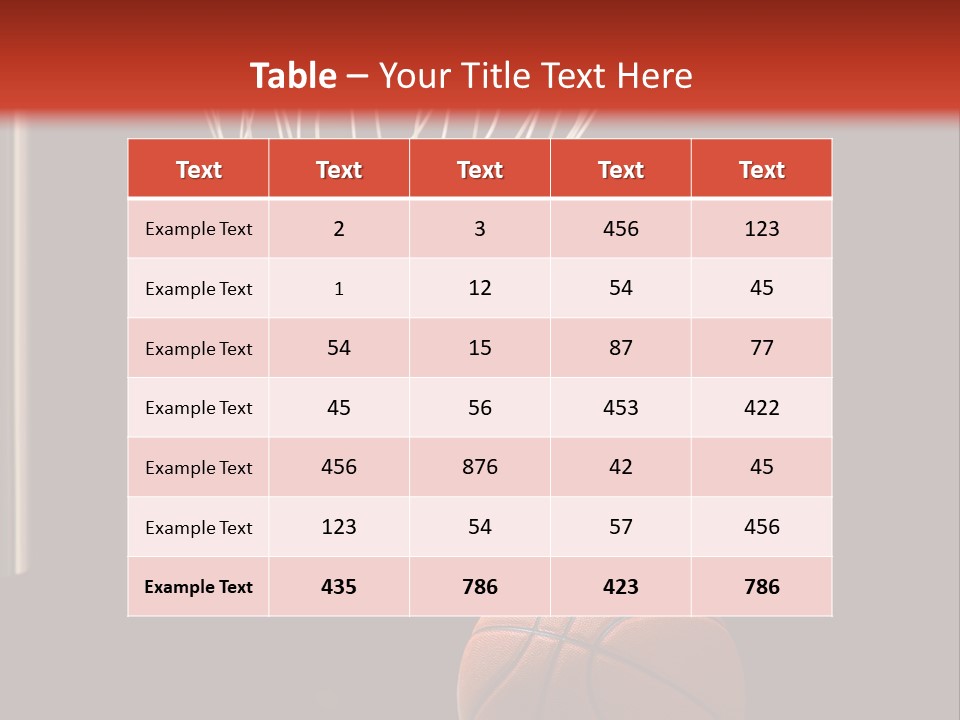 Ball Net Goal PowerPoint Template