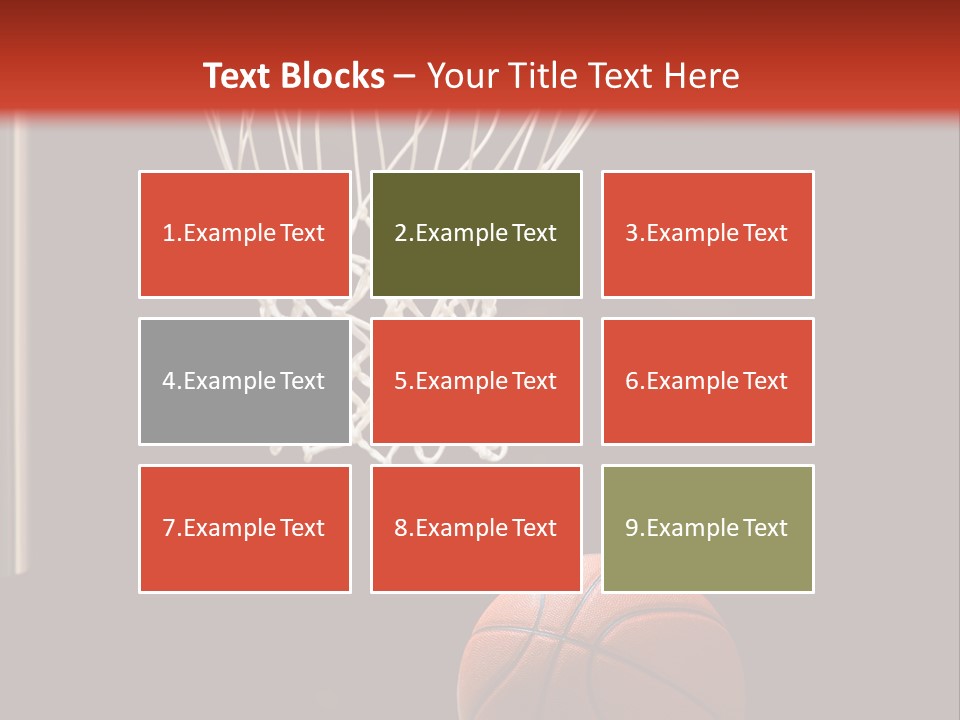 Ball Net Goal PowerPoint Template