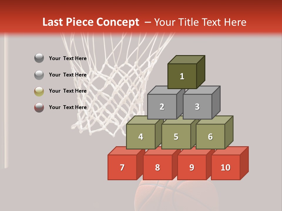 Ball Net Goal PowerPoint Template