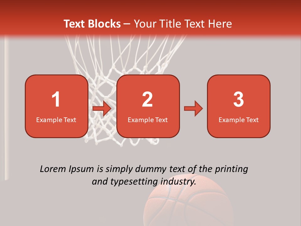 Ball Net Goal PowerPoint Template