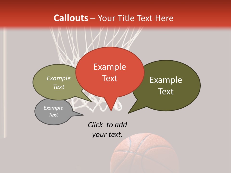 Ball Net Goal PowerPoint Template