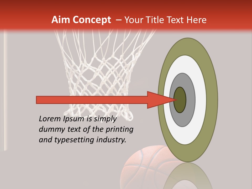 Ball Net Goal PowerPoint Template