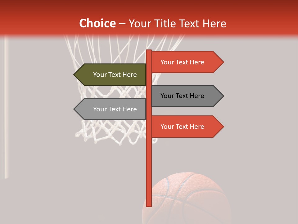 Ball Net Goal PowerPoint Template