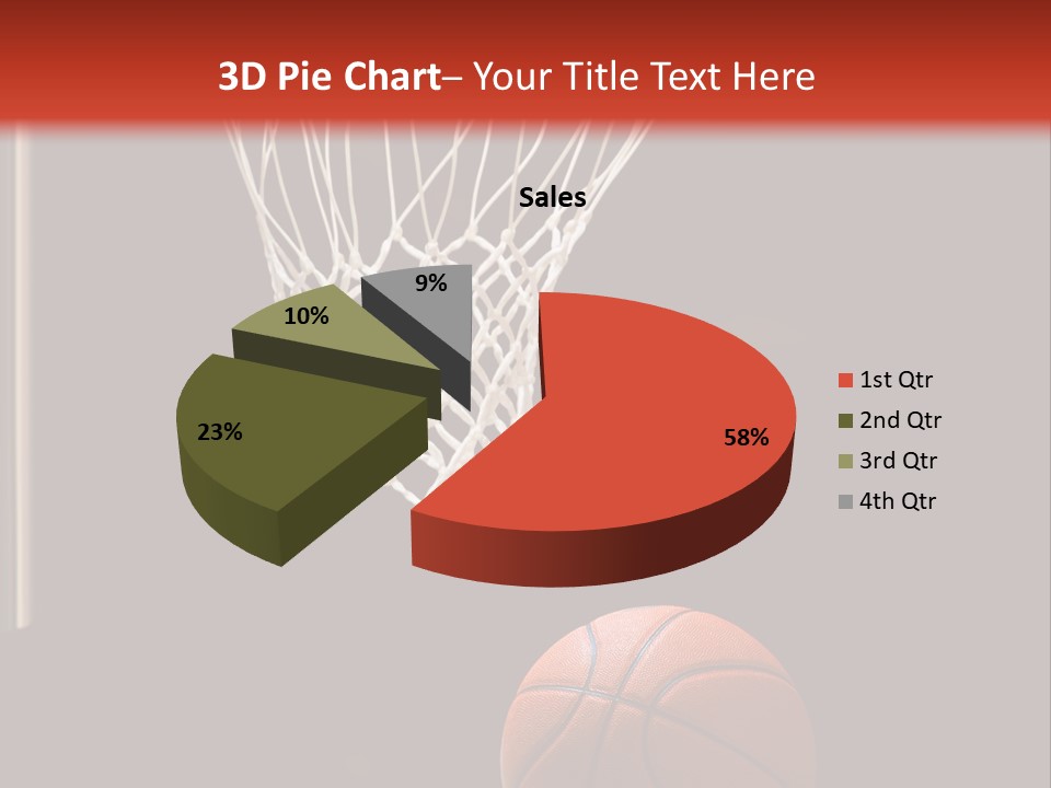 Ball Net Goal PowerPoint Template
