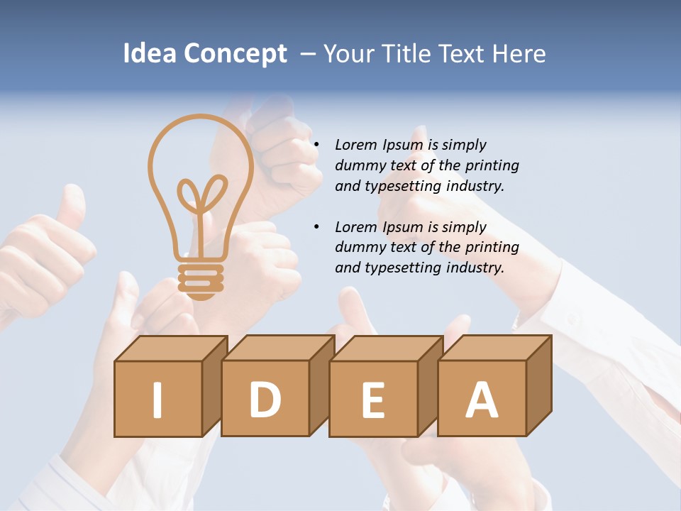 Attitude Success Idea PowerPoint Template