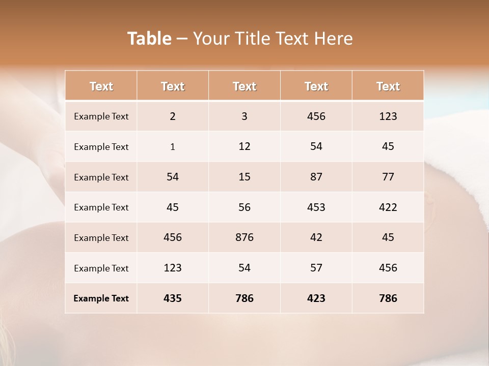 Back Alternative Massage PowerPoint Template