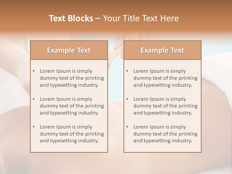 Back Alternative Massage PowerPoint Template