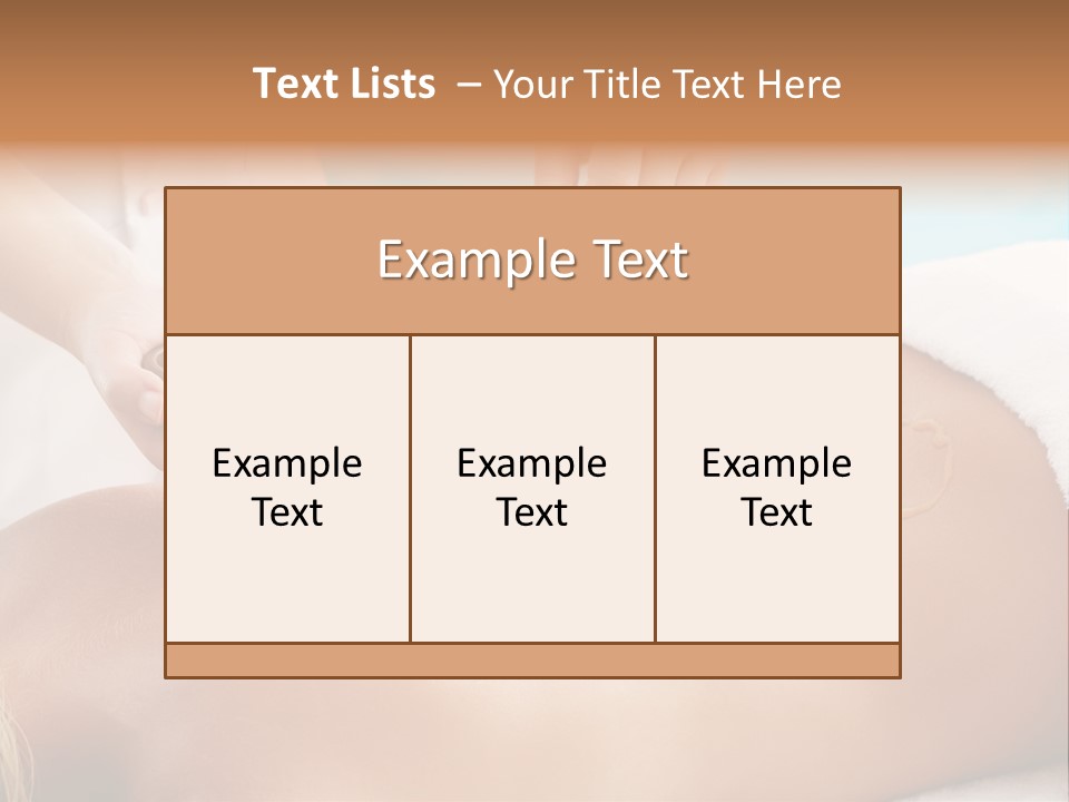 Back Alternative Massage PowerPoint Template