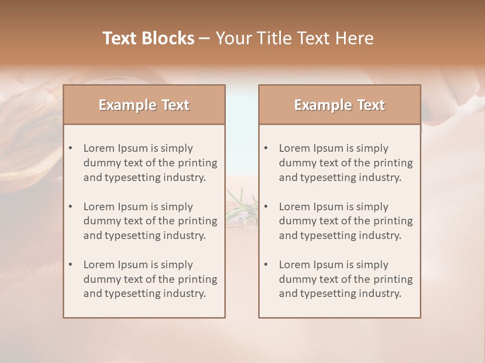Massaging People Alternative PowerPoint Template