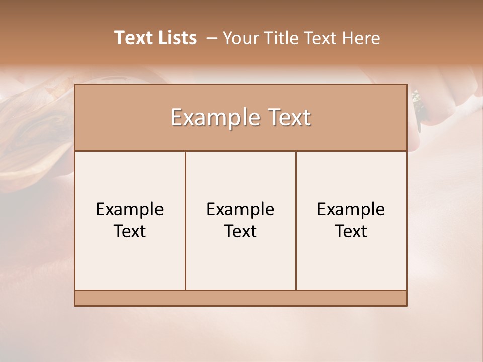 Massaging People Alternative PowerPoint Template