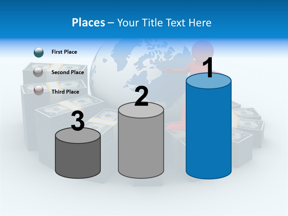 Human Globe Chart PowerPoint Template