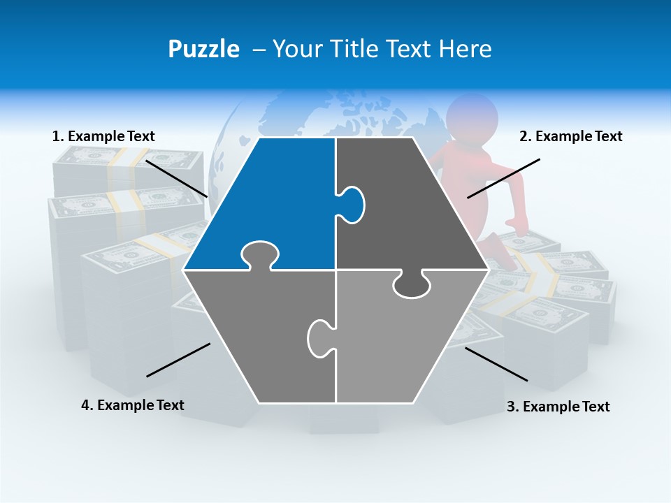 Human Globe Chart PowerPoint Template